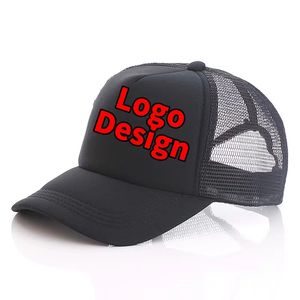 Casquette de camionneur à 5 panneaux avec broderie personnalisée: chapeau en daim maillé - Product Image 6