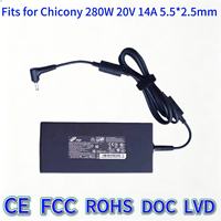 Adaptateur d'alimentation CC 280W 20V 14A 5.5*2.5mm pour ordinateur portable de jeu Legion