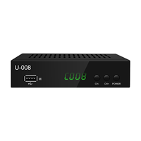 Receptor JUNUO U-008 ISDB-T 8MHz H.264 HD EWBS con OSD Portugués para Decodificador de TV Antiguo, Venta al por Mayor OEM, Convertidor de TV Digital