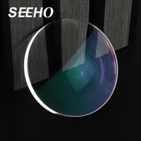 Lentille optique indice 1.67 de haute qualité, asphérique, avec revêtement vert SHMC, fabriquée en Chine.
