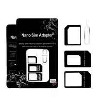 Adaptador de tarjeta Sim Nano 3 en 1, convertidor de accesorios para teléfono móvil