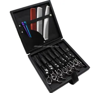 High quality hair scissors organizer hairdressers scissors case leather case for hairdresser stylist tool box