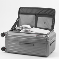 Valise élégante de luxe en polycarbonate rigide avec poche avant, chargement USB, antivol, 20 pouces, chariot d'affaires, design simple, motif dessin animé, TSA