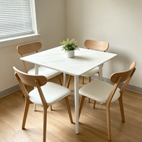 Table de salle à manger/bord de table en MDF compacte, multifonctionnelle, étanche et moderne, idéale pour petits appartements, balcons et patios – Vente en gros à prix réduit