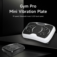 Mini plaque vibrante d'exercice, 99 niveaux de vitesse avec musique Bluetooth et vibrations de 5 mm pour la remise en forme à domicile