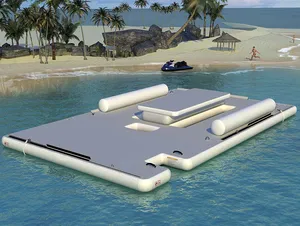 Small Inflatable Platform Dock Floating Pontoon Floating Platform Leisure Platform Water Dock