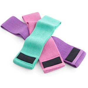 Bundel <span class=keywords><strong>3</strong></span> Band Resistensi Logo Kustom untuk Latihan Yoga Gym 60LB 90LB 150LB Band Resistensi Pinggul dengan Tas Serut Jaring - Product Image 3