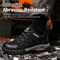 Chaussures de sécurité en microfibre Hydro-Shield avec embout en acier, protection anti-perforation, semelle en caoutchouc haute adhérence, chaussures industrielles discrètes