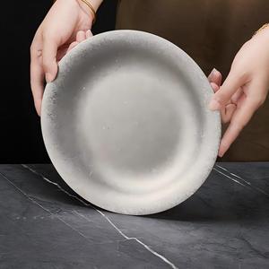 Assiette de dîner américaine en acier inoxydable, style rétro de luxe léger, avec logo personnalisé, pour barbecue commercial, directement de l'usine - Product Image 1