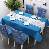 Nappe carrée moderne en polyester imperméable et anti-taches, résistante aux déversements, lavable, pour la maison, l'hôtel et les banquets