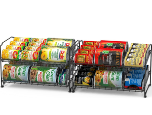 Due livelli nero organizzatore Rack <span class=keywords><strong>di</strong></span> alta qualità semplice Houseware Stand 2 pezzi - Product Image 3