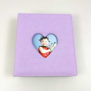 Álbum de Fotos de Cuero PU A5 de 3 Anillos, <span class=keywords><strong>Libro</strong></span> de Colección de Fotos Kpop, Álbum de Corazón y Amor de 3/4/6 Pulgadas, 21x23 cm - Product Image 3