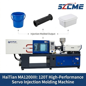 Macchina per lo stampaggio a iniezione orizzontale usata Haitian MA120T in offerta speciale con PLC e servomotore a vite per componenti industriali - Product Image 1
