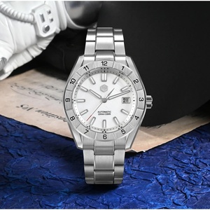 Montre San Martin 42 mm avec cadran en pierres précieuses NH35 pour homme, à remontage automatique, saphir BGW-X1, 10 bars, étanche, Reloj Hombre SN0130B - Product Image 2