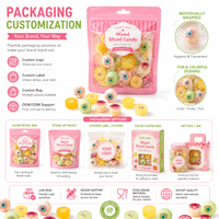 Caramelos Duros Artesanales en Rodajas 80g, Surtido de Patrones, Dulces de Roca Envueltos Individualmente, Caramelos Duros Frutales