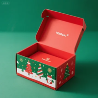 Boîtes d'emballage personnalisées écologiques avec pelliculage mat - Boîtes de présentation pour la vente au détail - Emballage en mousse / Boîtes cadeaux de Noël