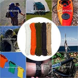 Corde de parachute en nylon personnalisée pour camping Corde de parachute 7 brins 2-8mm tressée 550lb Corde d'emballage - Product Image 5