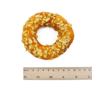 OEM köpek davranır üretici doğal ham köpek çiğnemek büyük köpekler için uzun ömürlü aperatif davranır Donut sığır Chews Pet meşgul kemikleri - Product Image 6