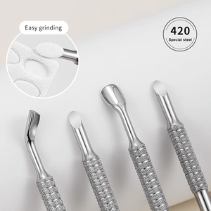 Nail Art Polish Remover Tool Polish Cuticle Push Nail Pusher Dead Skin Push Cuticle Fork Nail Art Cuticle Push