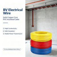 Cable BV de Cobre Sólido con Aislamiento de PVC al por Mayor, Tamaños 1mm/1.5mm/2.5mm/4mm/6.0mm, Rollo de un Solo Núcleo para Cableado de Edificios y Viviendas