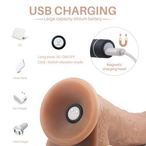 Di alta qualità del <span class=keywords><strong>Silicone</strong></span> Thruster Super realistico enorme vibratore di aspirazione dildo per le donne altamente realistico vibratore per sessuale - Product Image 2