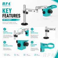RF4 RF-FO25 & RF-FO25T Adjustable Microscope Boom Stand Universal Holder for Stereo Microscope Phone Repair PCB Inspection