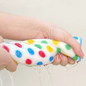 Chiffon de nettoyage de cuisine à pois, carré, épaissi, en microfibre corail, sans peluches, pour casseroles et poêles - Product Image 3