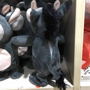 Lindo burro eléctrico cantante de peluche largo con relleno de algodón PP - Compañero de cama para niños, animal musical interactivo - Product Image 4