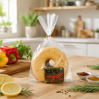 Sacs en plastique transparents OPP pour boulangerie, sacs transparents personnalisés avec logo pour pain, toasts, beignets, croissants, emballage alimentaire