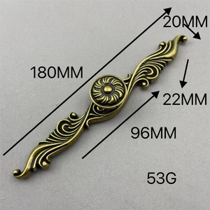 Popular Zinc Alloy French European-style Antique Bronze Single-hole Long Strip Combined Cabinet/wardrobe <b>Door</b> Drawer Handle - Product Image 6