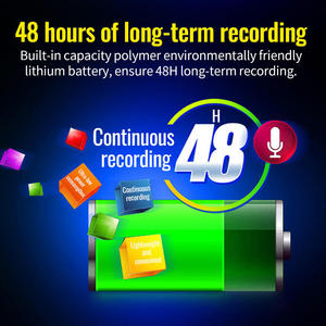 Nouvelle montre audio numérique LED professionnelle 1080P, enregistrement à une touche, lecteur flash USB, dispositif audio - Product Image 3