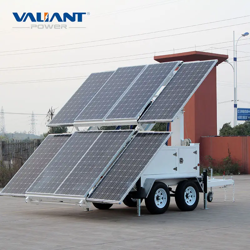 DC24/48V wind solar generator trailer system