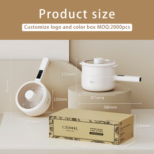 Olla Eléctrica Antiadherente con Tapa de Vidrio Templado, Electrodoméstico de Cocina, Éxito de Ventas Directo de Fábrica - Product Image 6