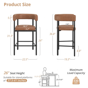 Ensemble <span class=keywords><strong>de</strong></span> 3 tabourets <span class=keywords><strong>de</strong></span> <span class=keywords><strong>bar</strong></span> contemporains <span class=keywords><strong>de</strong></span> style <span class=keywords><strong>scandinave</strong></span> orange, pour restaurant, <span class=keywords><strong>bar</strong></span>, café moderne, hauteur comptoir, boucle, salle à manger, extérieur - Product Image 4