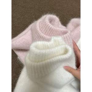 2024 nuovo arrivo maglione oversize in lana Merino poliestere maglione lavorato <span class=keywords><strong>a</strong></span> <span class=keywords><strong>mano</strong></span> in maglia in tinta unita maglione di lana da donna - Product Image 3