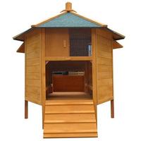 Poulailler en bois à 6 coins avec boîte à œufs, nouveau design, pavillon pour poulets