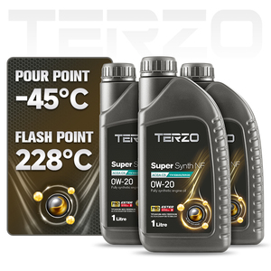 น้ำมันเครื่องยนต์สำหรับรถยนต์นั่งส่วนบุคคล TERZO SuperSynth NF 0W20 PAO Ester สังเคราะห์แท้ API SP ACEA C5 สำหรับรถยนต์ Volkswagen Porsche - Product Image 5