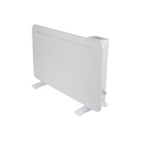 Panneau de commande numérique séparé, chauffage par convection intelligent avec application WiFi, corps en métal blanc mat, chauffage mural intérieur