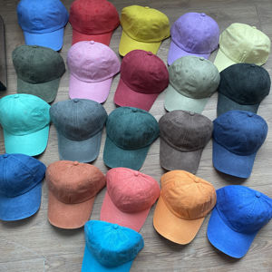 Gorra de Béisbol de Algodón Grueso Lisa, Personalizable con Bordado, Color Lavado, Unisex, Deportiva - Product Image 1