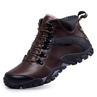 Vente directe d'usine de bottes de travail pour hommes. Chaussures de camping imperméables et résistantes à l'usure, tendance jeunesse printemps, à lacets