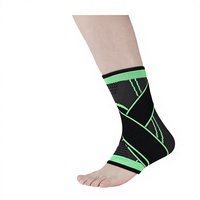 Attelle de cheville unisexe pour adulte avec fermeture à sangle, compression élastique en nylon, protection thermique, utilisation multisports, soutien fixe confortable