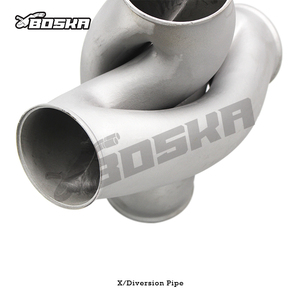 Tuyaux d'échappement personnalisés en stock, tube en X 2,5''/2,75''/3''/3,5'' pour tous les connecteurs de voiture, réducteur universel en acier inoxydable 316 - Product Image 5