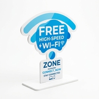 Letrero de PVC Flexible con Forma Personalizada, Letrero en Forma de L para Mostrador de Venta, Placa de Identificación para Mostrador, Escaneo de Código QR, Grosor de 2mm-5mm