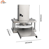 Presse à pâte à pizza automatique XL 110V/220V, machine à étaler la pâte électrique haute vitesse, presse à tortillas et crêpes pour boulangerie