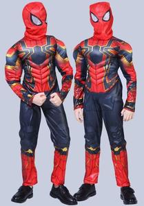Costume Spider-Man, combinaison fantaisie pour adultes et enfants, costume de cosplay d'Halloween, rouge et <span class=keywords><strong>noir</strong></span>, spandex 3D, vêtements de cosplay - Product Image 5