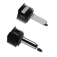 Early Riser Mini Kit Hotend à vitesse rapide Imprimantes à boîtier en silicone 3D Buse en acier trempé Laiton 0.2/0.4/0.6/0.8mm Buse en plastique