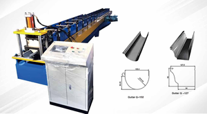 Máquina de fabricación de tubos de canalón de metal de Venta caliente, máquina de fabricación de canalón de colección de tuberías de agua de lluvia - Product Image 2