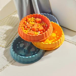 Tigela de Alimentação Lenta Oval para Animais de Estimação, Antiderrapante, Elevada, de Plástico Premium, Tigela de Alimentação Lenta para Cães e Gatos, Viagem - Product Image 3