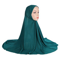 Bufandas personalizadas Hijabs musulmanes Diseño de placa ligera de color liso Sombrero árabe Bufandas étnicas de Malasia Chales