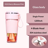 Draagbare blender Draadloze sapcentrifuge Citruspers Elektrische handblender USB-minimachine Geschikt voor gebruik buitenshuis en thuis